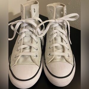 Kids White High-Top Sneakers